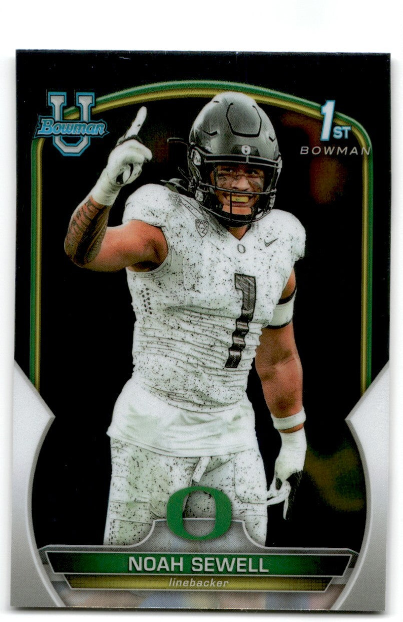 2022 Bowman University Chrome Noah Sewell Oregon Ducks #57