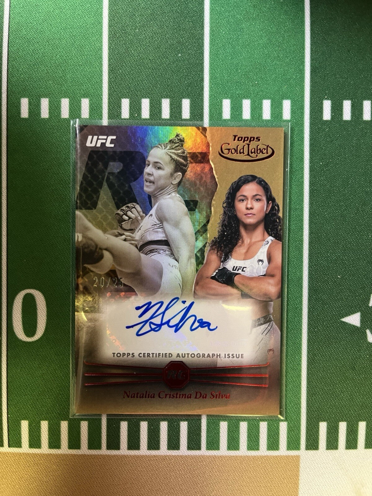 2024 Topps Gold Label UFC Natalia Cristina Da Silva RC Rookie Auto Red /25