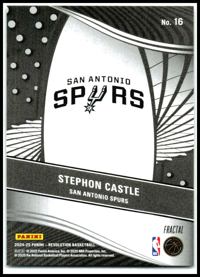 2024-25 Panini Revolution Supernova #16 Stephon Castle San Antonio Spurs
