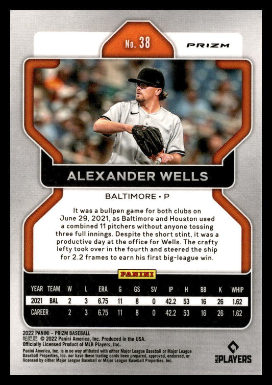 2022 Panini Prizm #38 Alexander Wells
