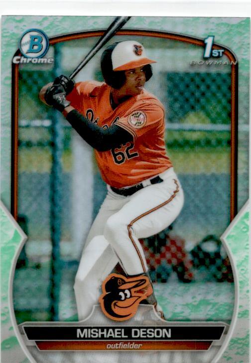 2023 Bowman Chrome Prospects Lunar Glow Refractors #BCP-7 Mishael Deson Orioles