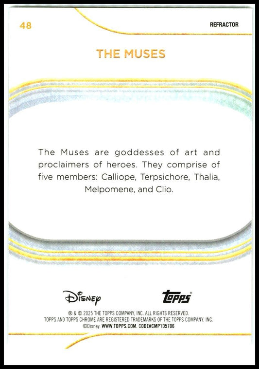 2025 Topps Chrome Disney Refractor #48 The Muses