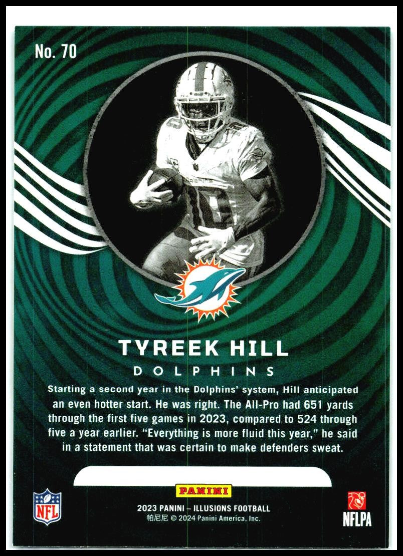 2023 Panini Illusions Retail #70 Tyreek Hill Miami Dolphins
