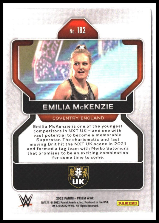 Emilia McKenzie #182 2022 Panini Prizm WWE Rookie RC