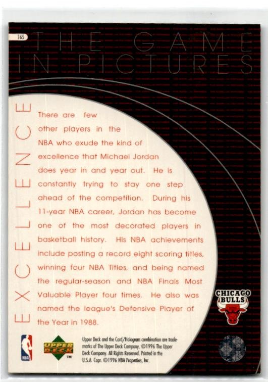 1996-97 Upper Deck #165 Michael Jordan