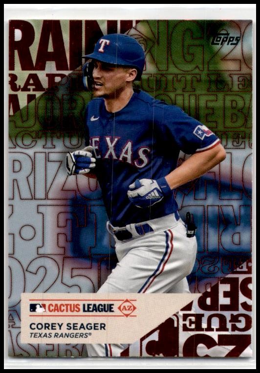 2025 Topps Training Grounds #TG-14 Corey Seager Texas Rangers