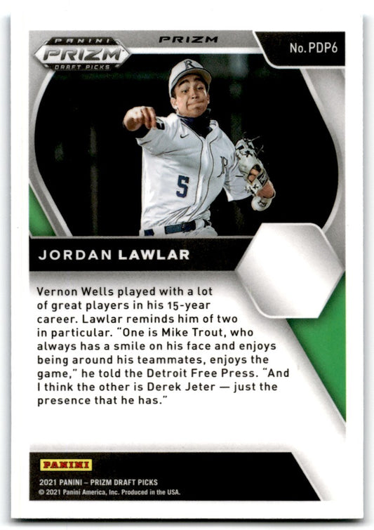 2021 Blue Velocity Prizm Jordan Lawlar Arizona Diamondbacks #PDP6