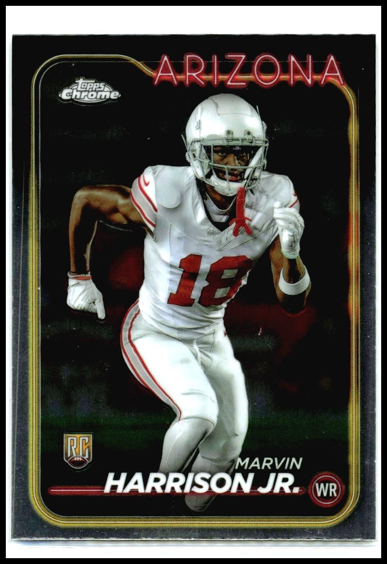 2024 Topps Chrome #204 Marvin Harrison Jr. Rookie Arizona Cardinals