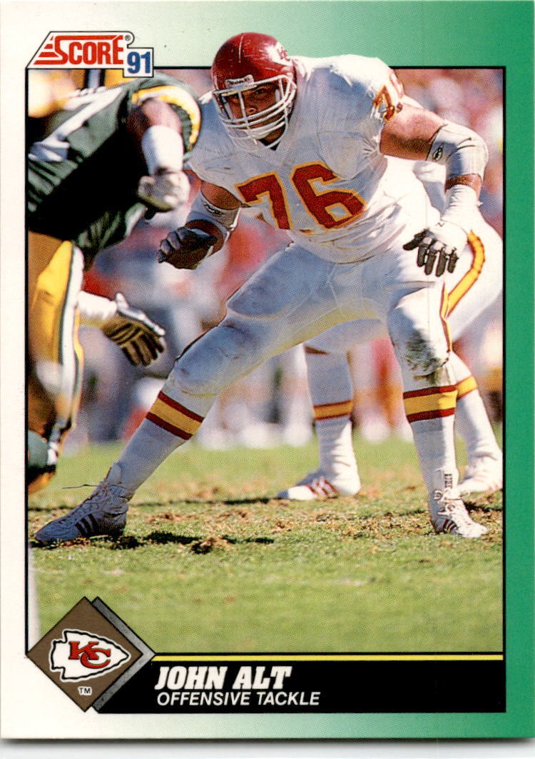 1991 Score #246 John Alt Kansas City Chiefs