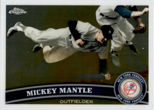 2011 Topps Chrome #7 Mickey Mantle New York Yankees