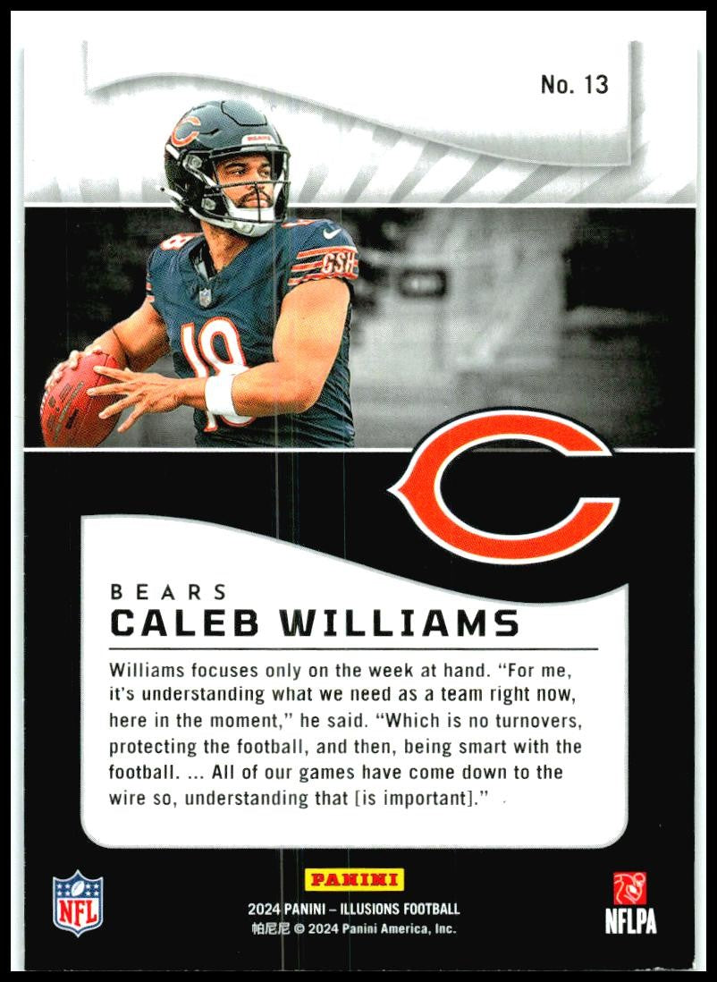 2024 Panini Illusions Retail #13 Caleb Williams Chicago Bears