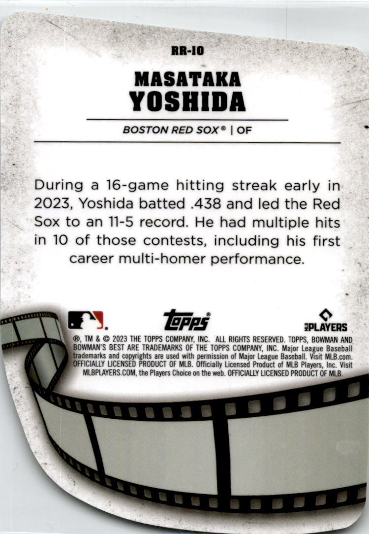 2023 Bowman's Best Reel to Reel Die Cut #RR-10 Masataka Yoshida Boston Red Sox