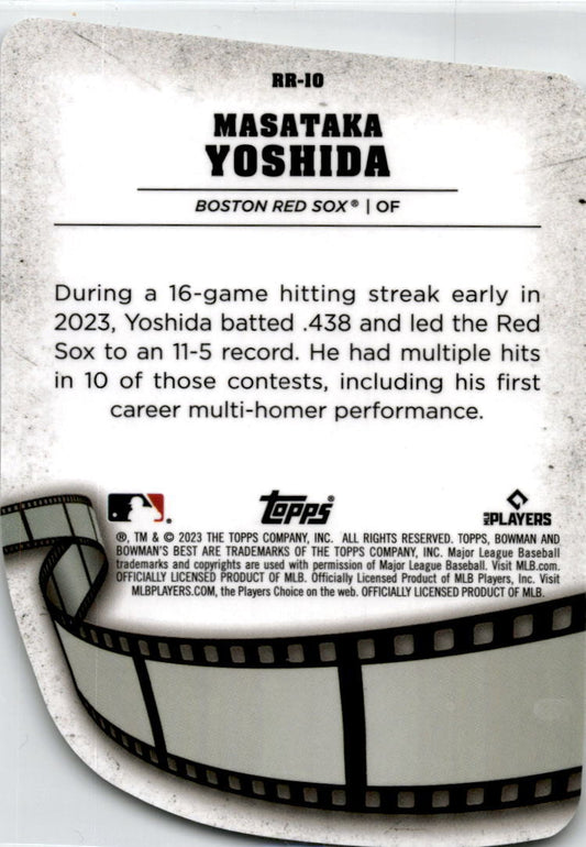 2023 Bowman's Best Reel to Reel Die Cut #RR-10 Masataka Yoshida Boston Red Sox