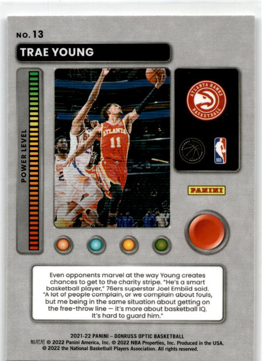 2021-22 Donruss Optic #13 Trae Young Atlanta Hawks