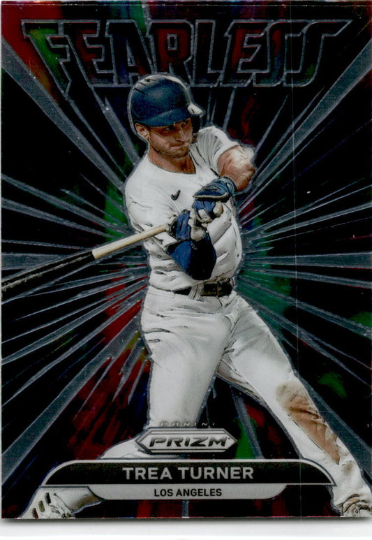 2022 Panini Prizm Fearless#FL-8 Trea Turner Los Angeles Dodgers