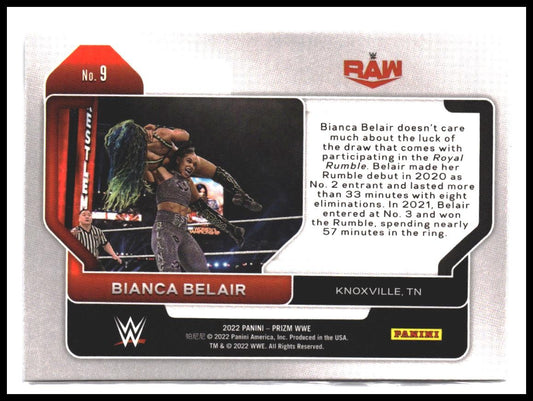 Bianca Belair #9 2022 Panini Prizm WWE