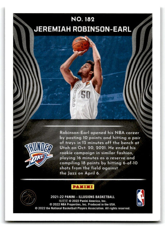 2021-22 Panini Illusions Jeremiah Robinson-Earl Rookie Oklahoma City Thunder