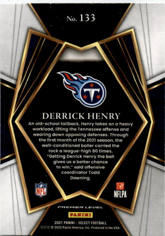 2021 Panini Select #133 Derrick Henry Tennessee Titans