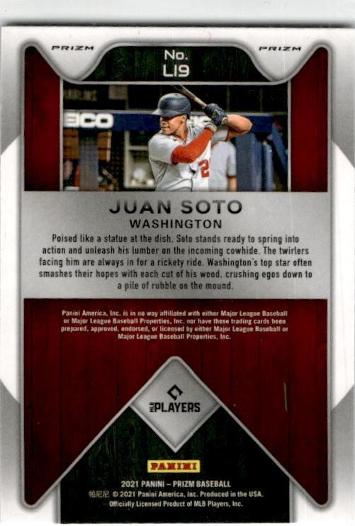 2021 Panini Prizm Silver Prizm Lumber Inc. #LI9 Juan Soto Washington Nationals