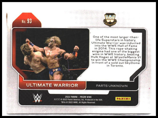 Ultimate Warrior #93 2022 Panini Prizm WWE