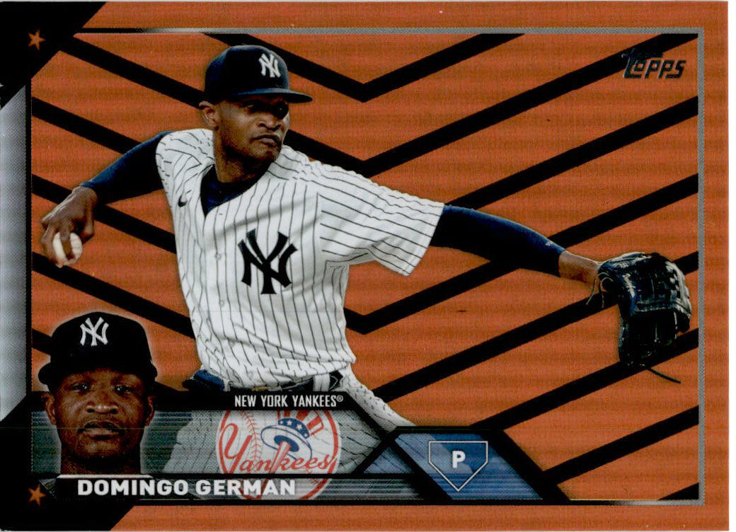 2023 Topps Update Orange and Black Foil #US52 Domingo Germán New York Yankees