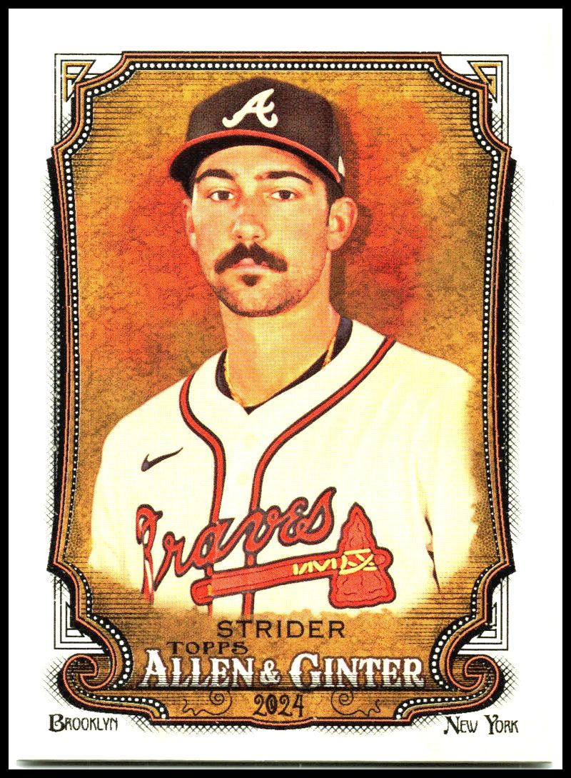 2024 Topps Allen & Ginter Silver Portrait #230 Spencer Strider Atlanta Braves