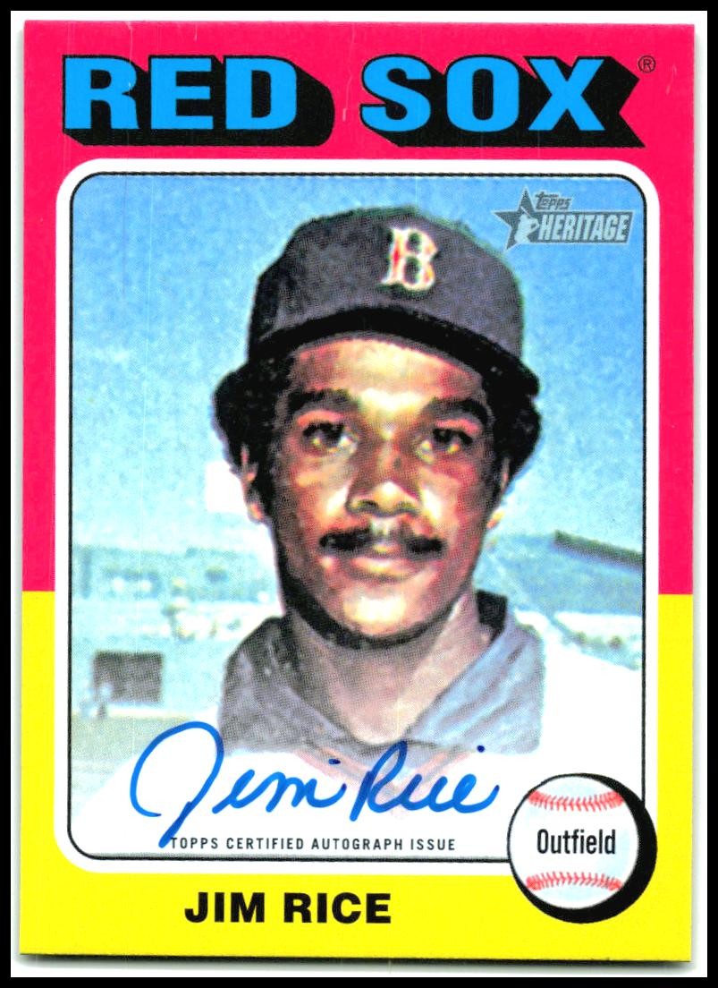 2024 Topps Heritage Real One Autographs #ROA-JRI Jim Rice Auto Boston Red Sox
