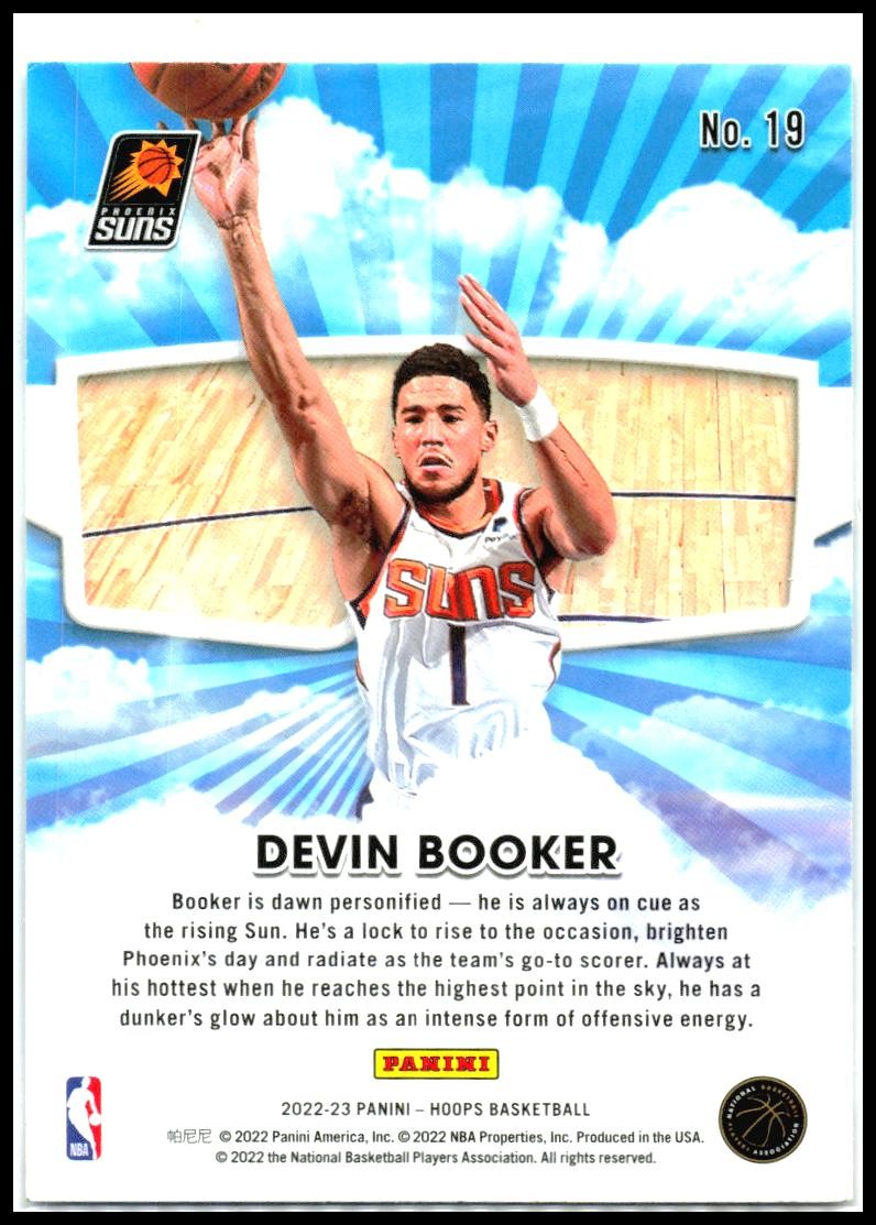 2022-23 Hoops Skyview #19 Devin Booker Phoenix Suns