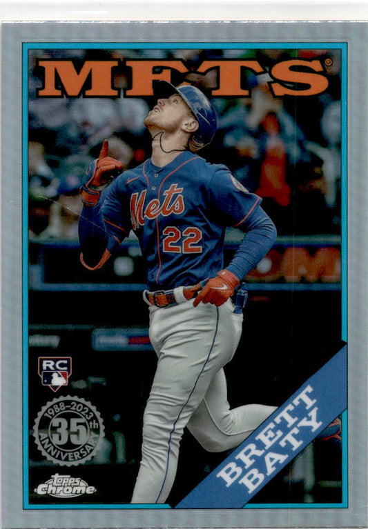 2023 Topps Chrome Update #88CU-15 Brett Baty RC New York Mets