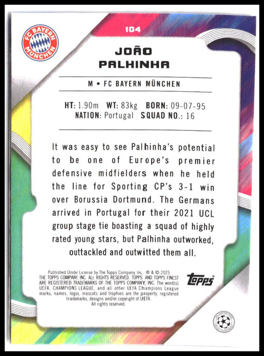 João Palhinha #104 2024-25 Finest UEFA Club Competitions