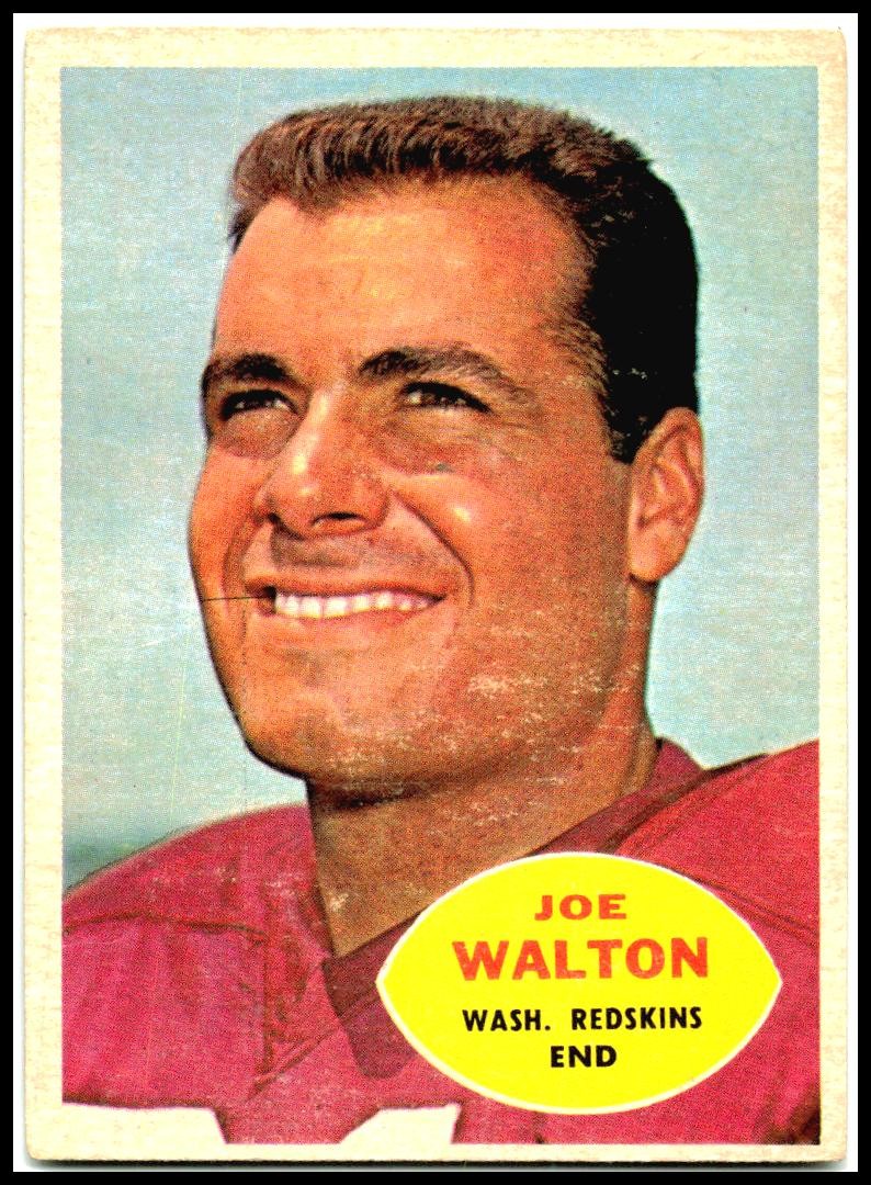 1960 Topps #127 Joe Walton Rookie Washington Redskins