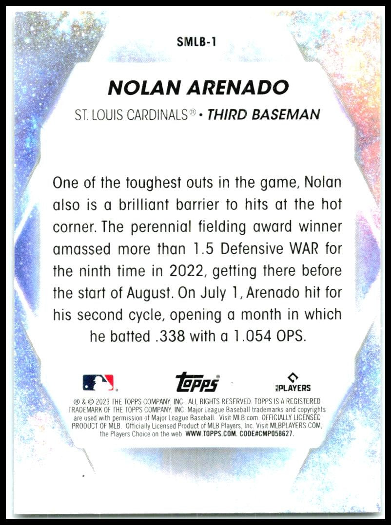 2023 Topps Stars of MLB #SMLB-1 Nolan Arenado St. Louis Cardinals