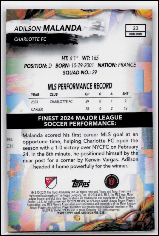 2024 Finest MLS #23 Adilson Malanda