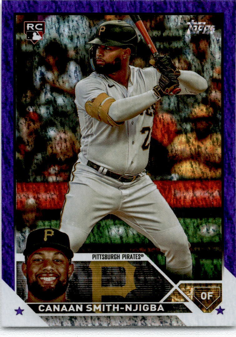 2023 Topps Update Purple Foil #US187 Canaan Smith-Njigba /799 Pittsburgh Pirates