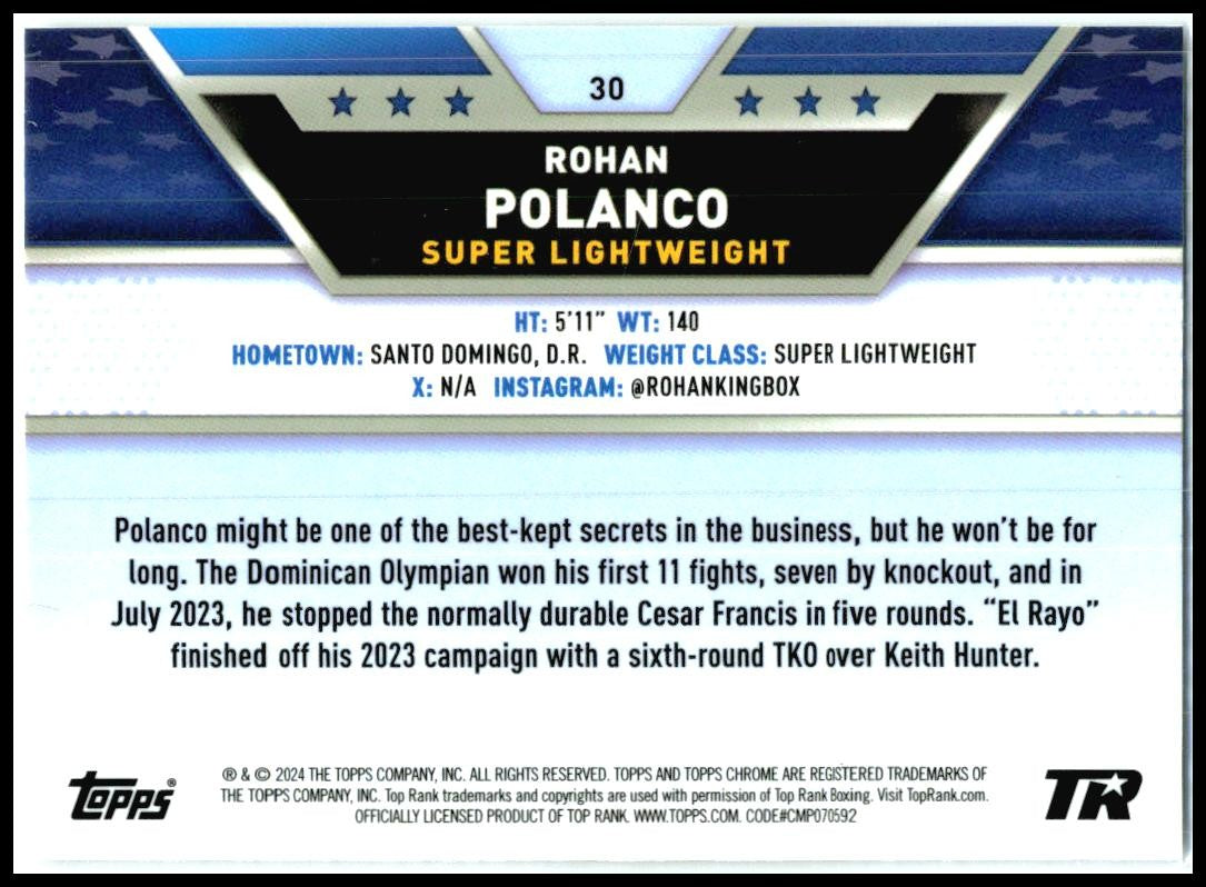 2024 Topps Chrome #30 Rohan Polanco