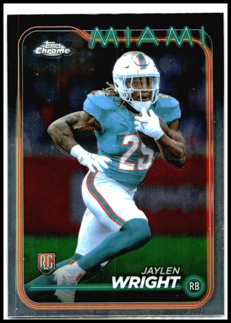 2024 Topps Chrome #239 Jaylen Wright Rookie Miami Dolphins