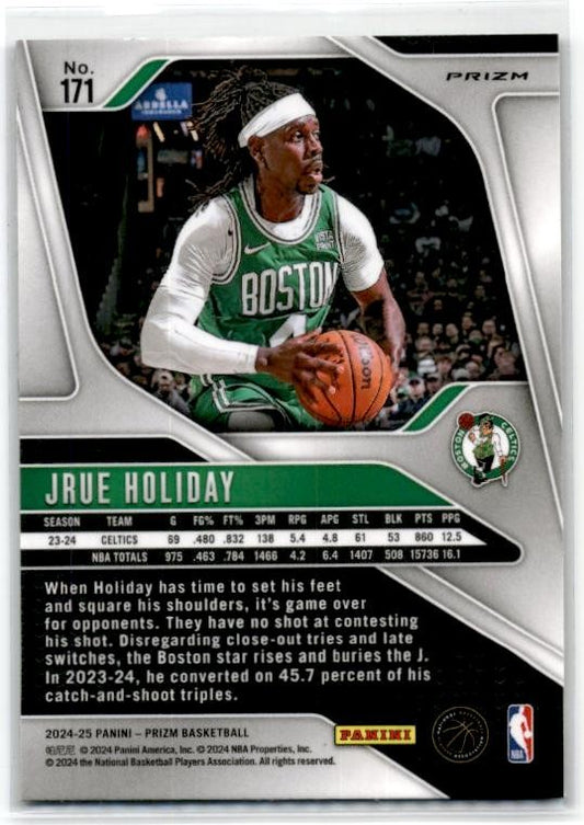 2024-25 Panini Prizm Green #171 Jrue Holiday Boston Celtics