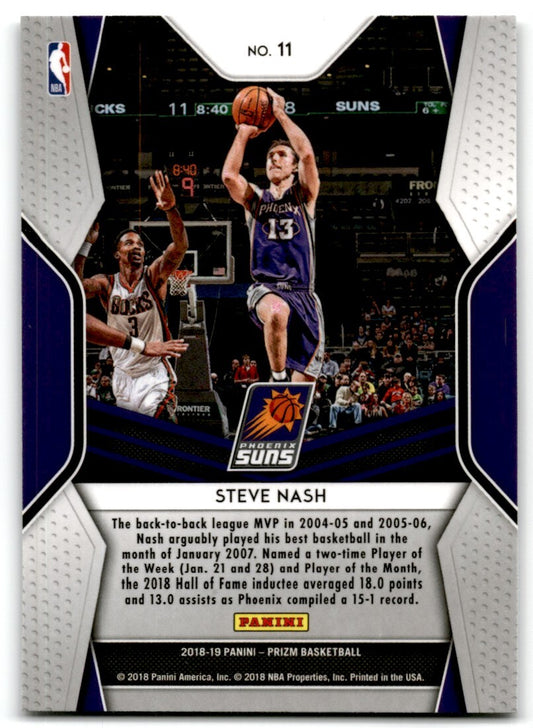 2018-19 Panini Prizm Dominance Steve Nash Phoenix Suns #11
