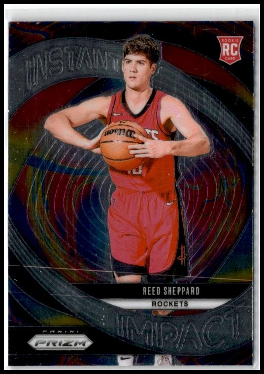 2024-25 Panini Prizm Instant Impact #24 Reed Sheppard Houston Rockets