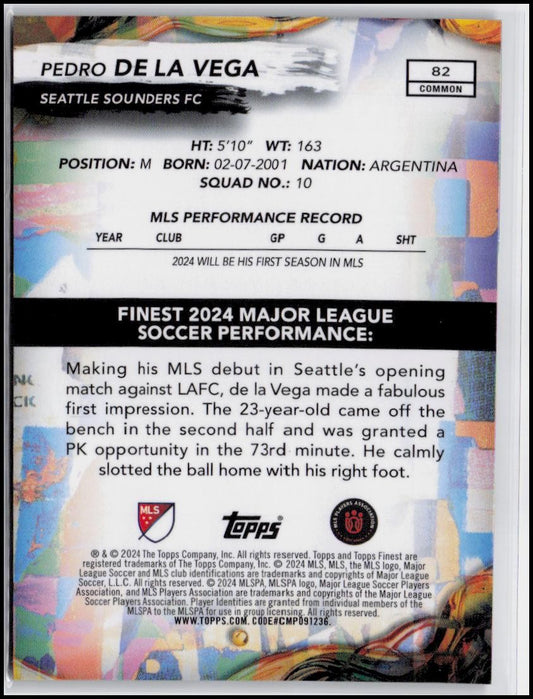 2024 Finest MLS #82 Pedro de la Vega