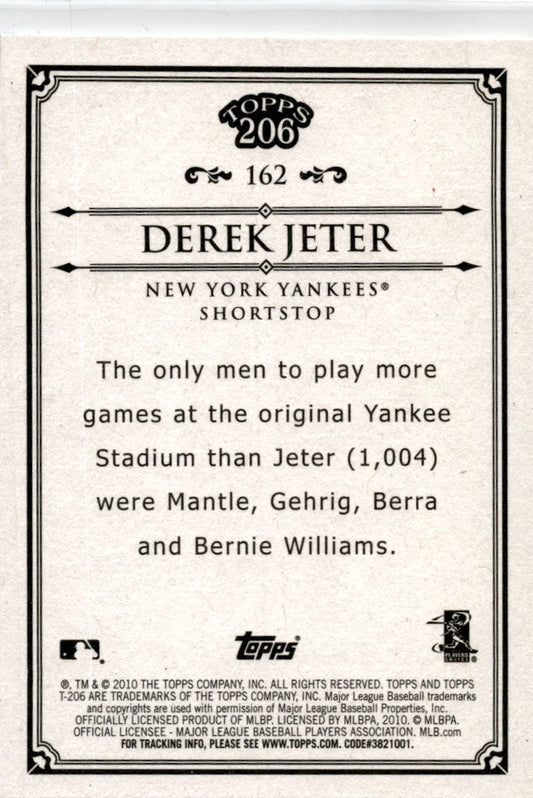 2010 Topps 206 #162 Derek Jeter New York Yankees