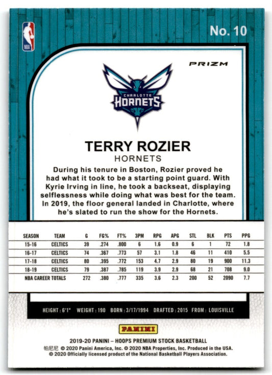 2019-20 Box Set Pulsar Prizm Terry Rozier Charlotte Hornets #10