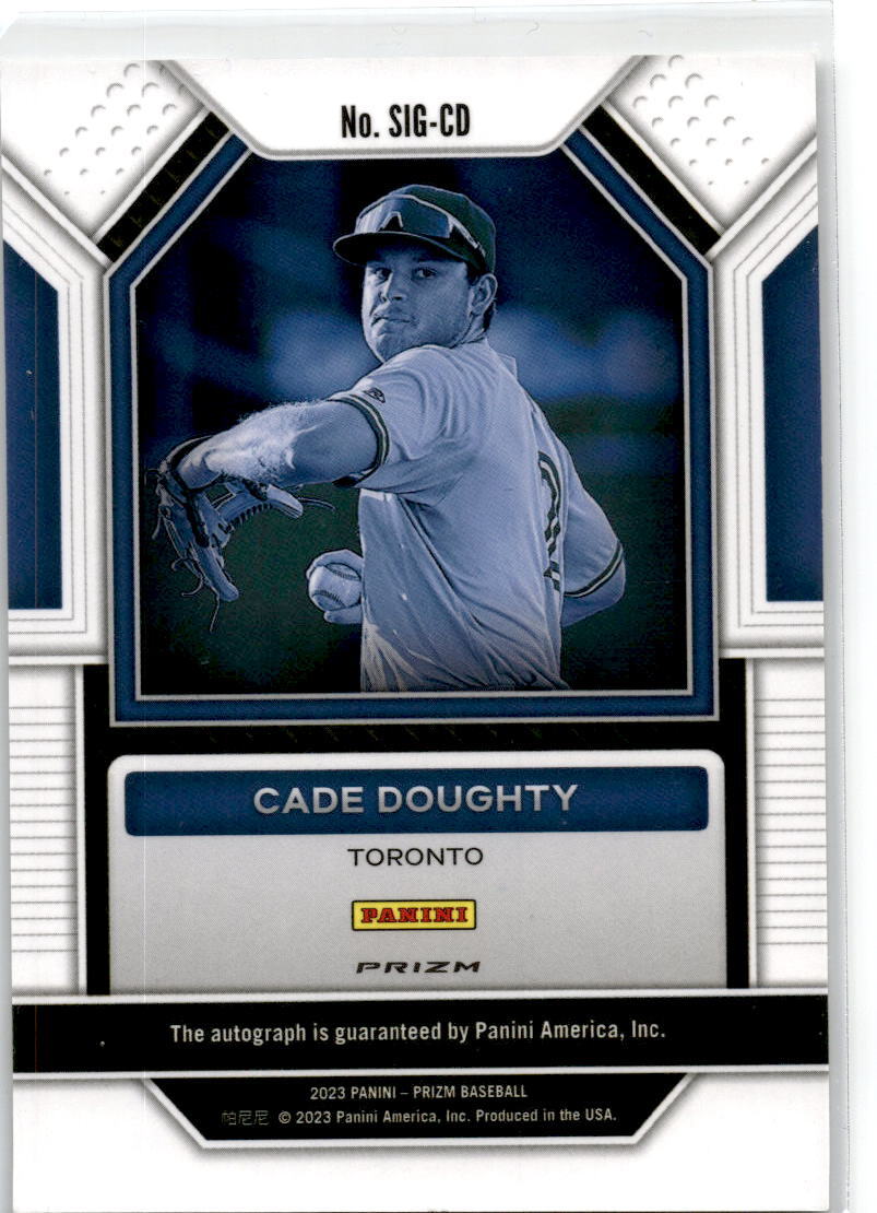 2023 Panini Prizm Signatures Silver #SIG-CD Cade Doughty Toronto Blue Jays