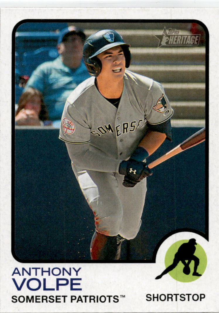 2022 Topps Heritage Minor League #45 Anthony Volpe Somerset Patriots