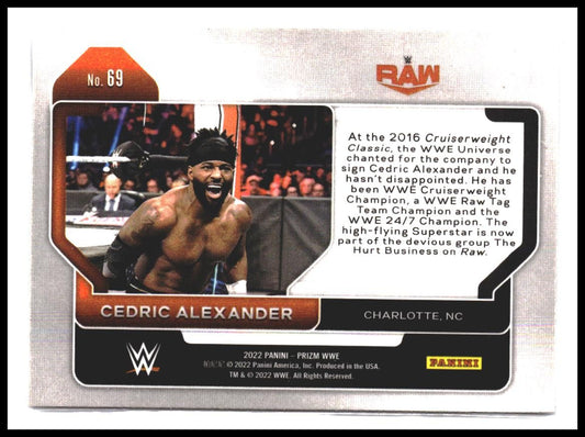 Cedric Alexander #69 2022 Panini Prizm WWE