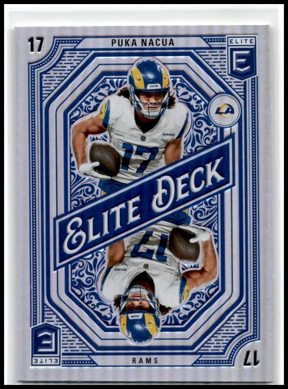 2024 Donruss Elite Elite Deck #8 Puka Nacua Los Angeles Rams