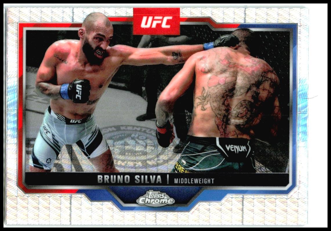 2025 Topps Chrome UFC Prism Refractor #144 Bruno Silva
