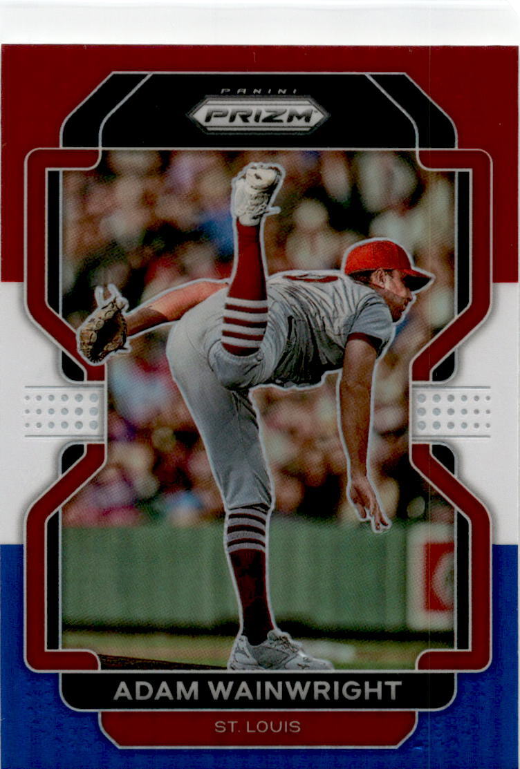 2022 Panini Prizm Red, White, White #26 Adam Wainwright St. Louis Cardinals
