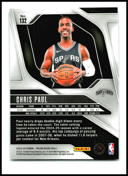 2024-25 Panini Prizm #132 Chris Paul San Antonio Spurs