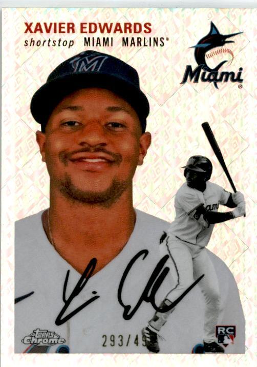 2023 Topps Chrome Platinum Anniversary Topps Refractor #149 Xavier Edwards
